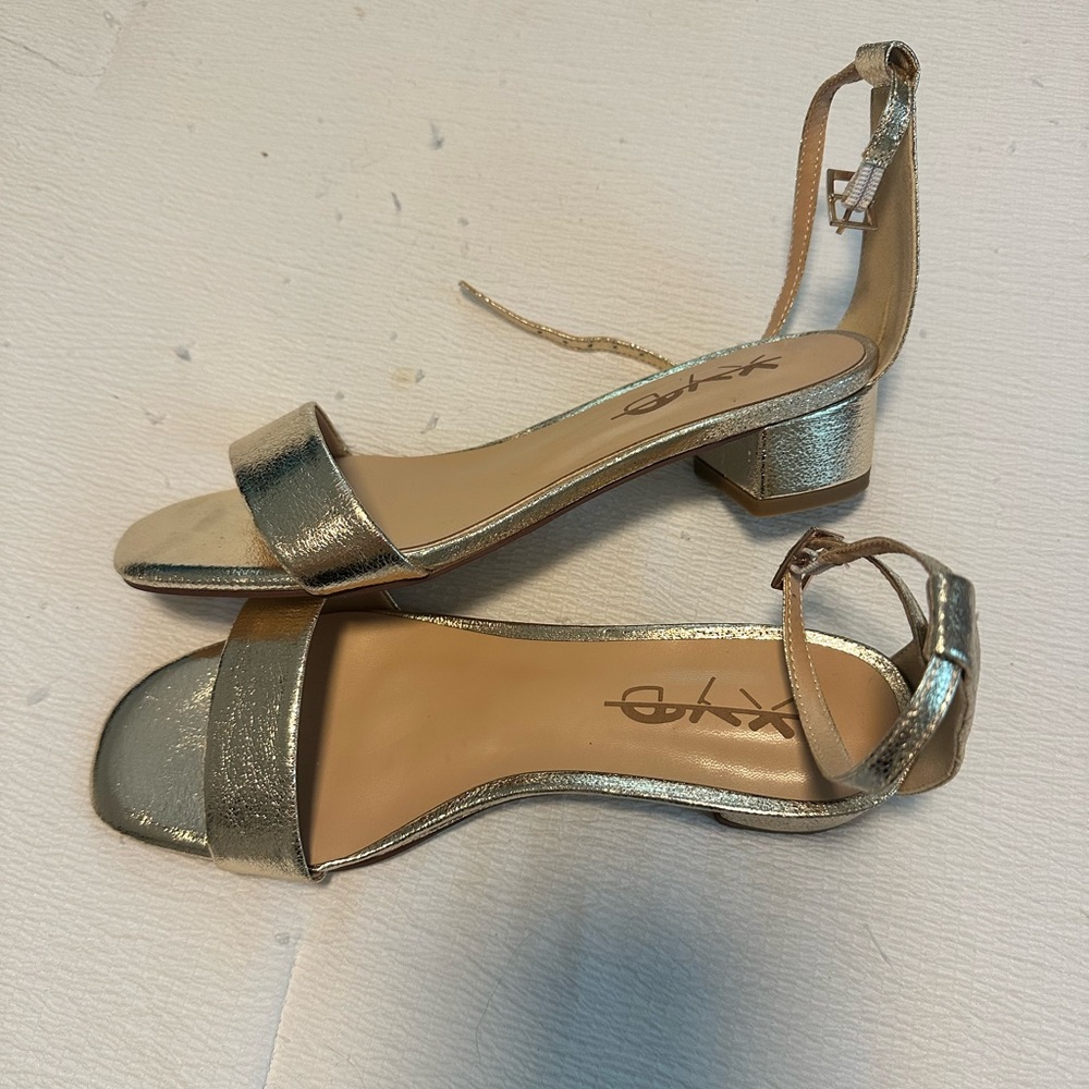 Low Gold Heels